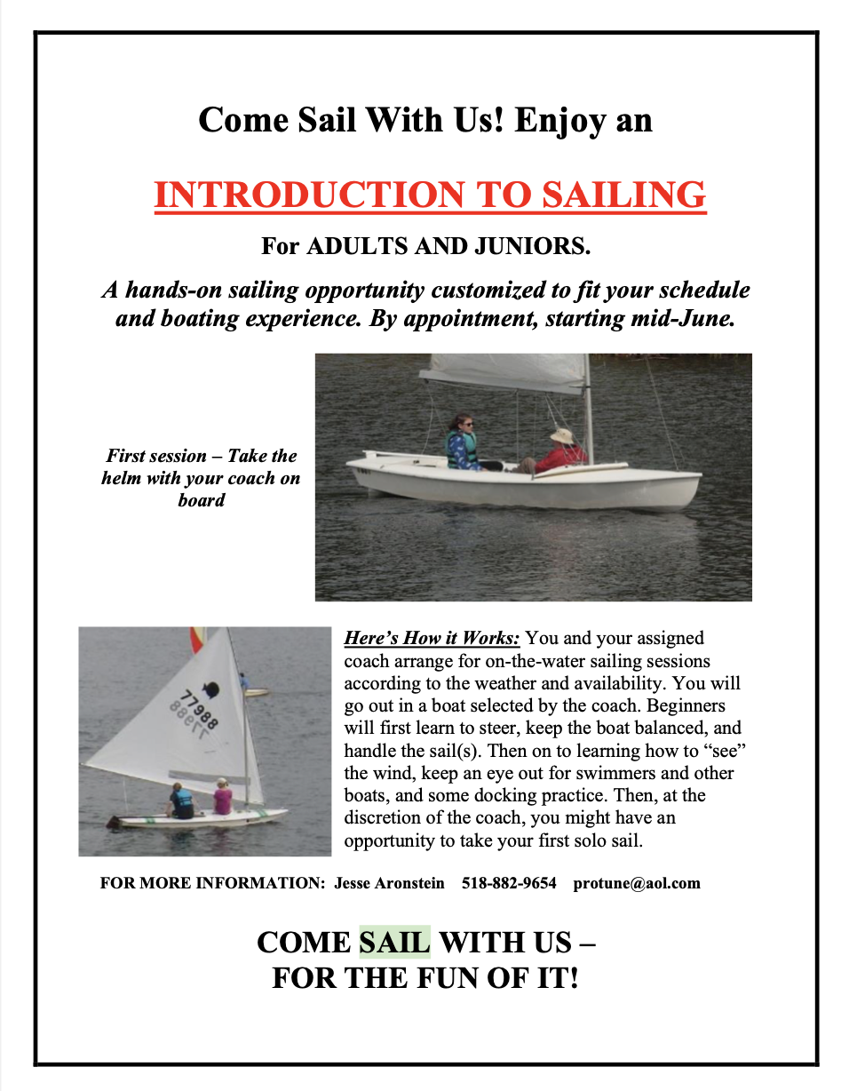 Intro to Sailing brochure